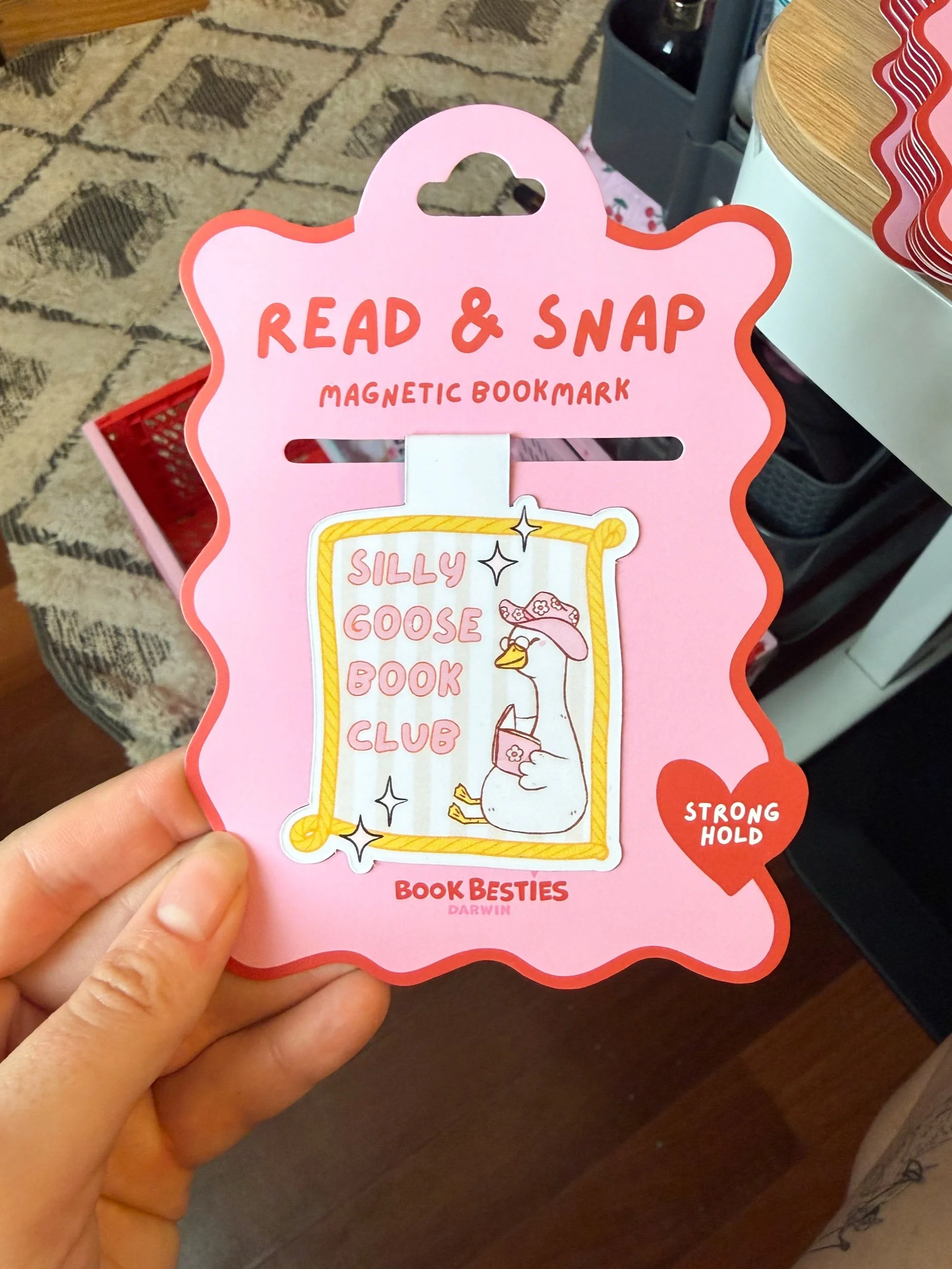 silly goose magnetic bookmark