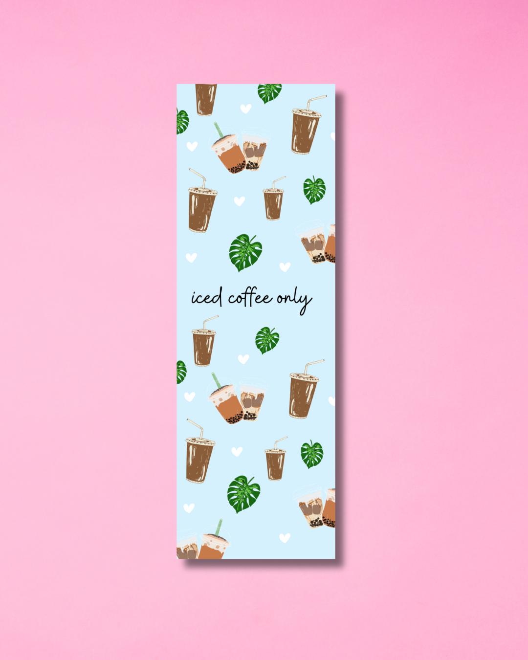 iced coffee only bookmark