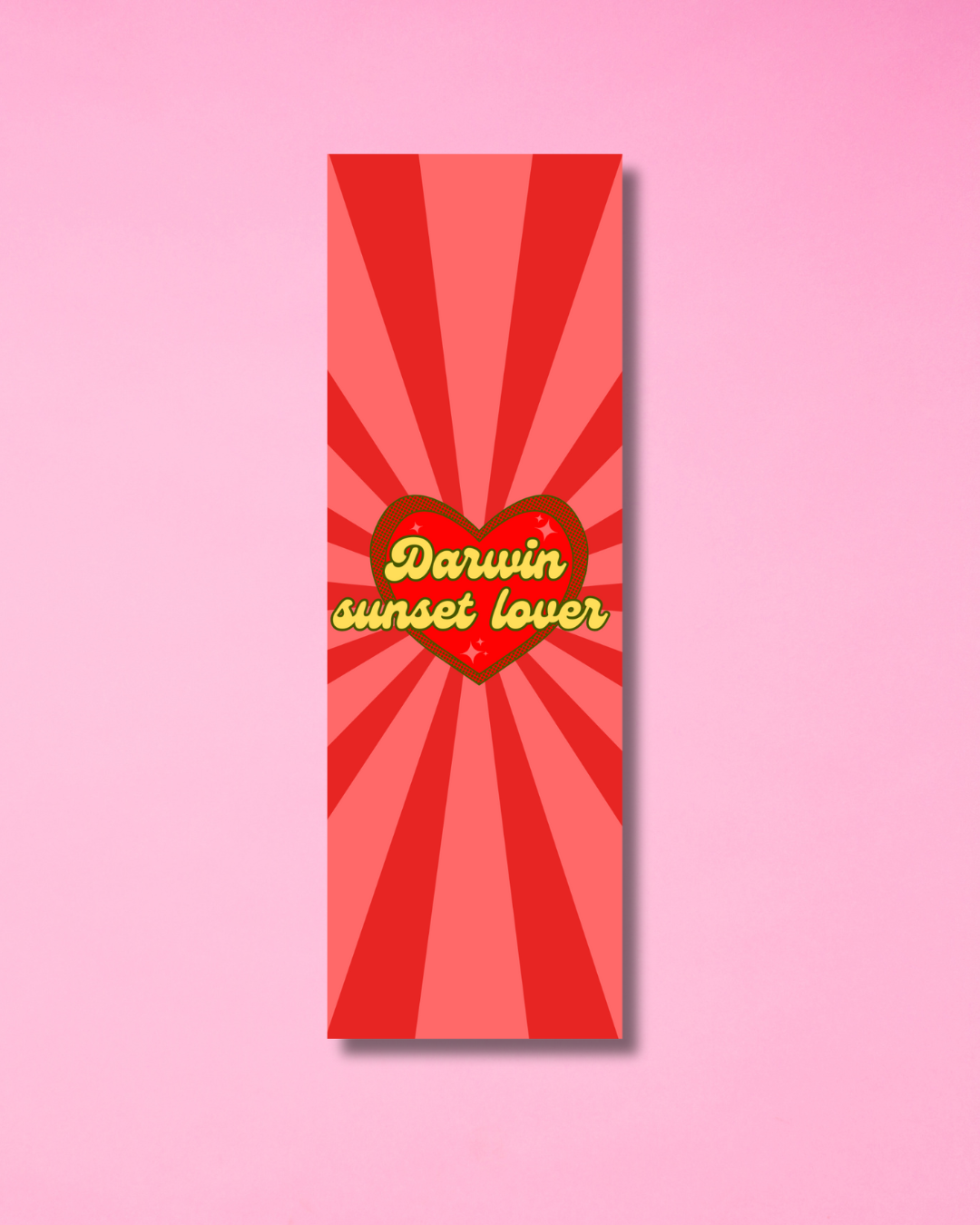 darwin sunset lover bookmark