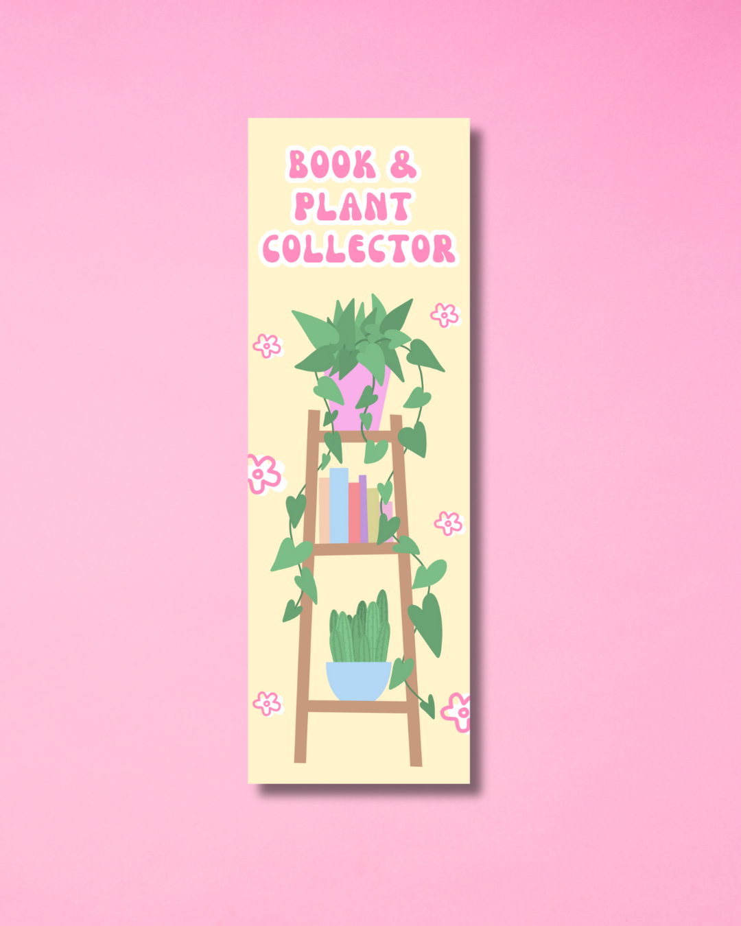 book & plant collector bookmark