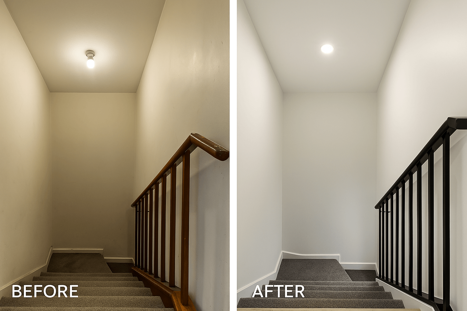 Hallway refresh repaint Auckland — Key Painting