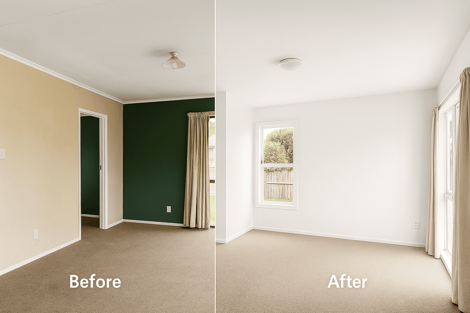 Family room interior repaint Auckland — Key Painting