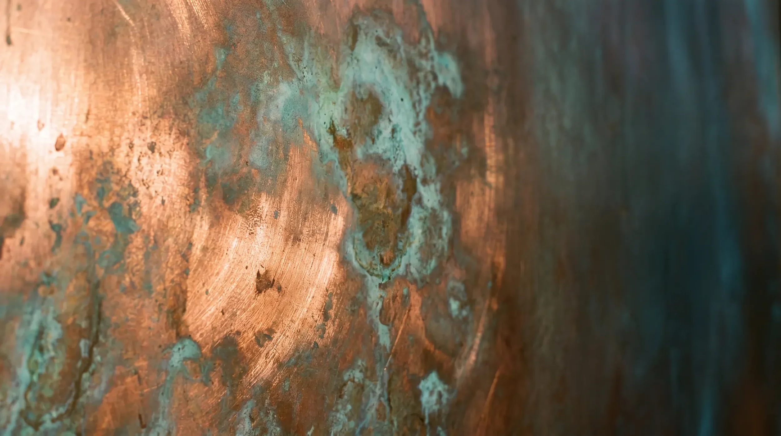 Liquid copper patina wall texture — liquid copper feature walls in Auckland by Key Painting