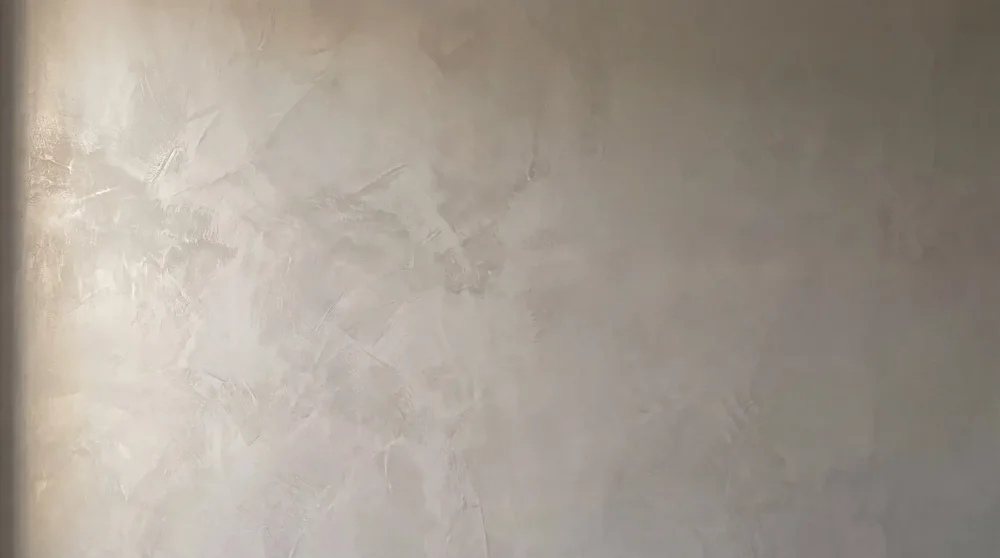 Fresco polished plaster feature wall in greige, Auckland