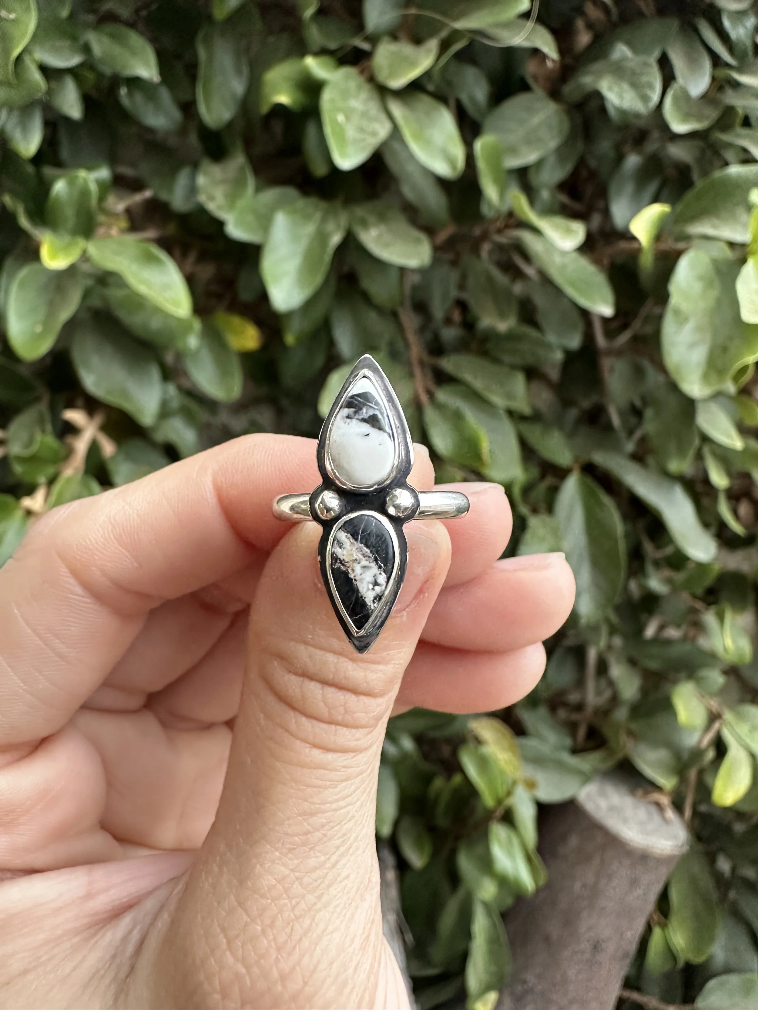 White Buffalo Yin Yang Ring