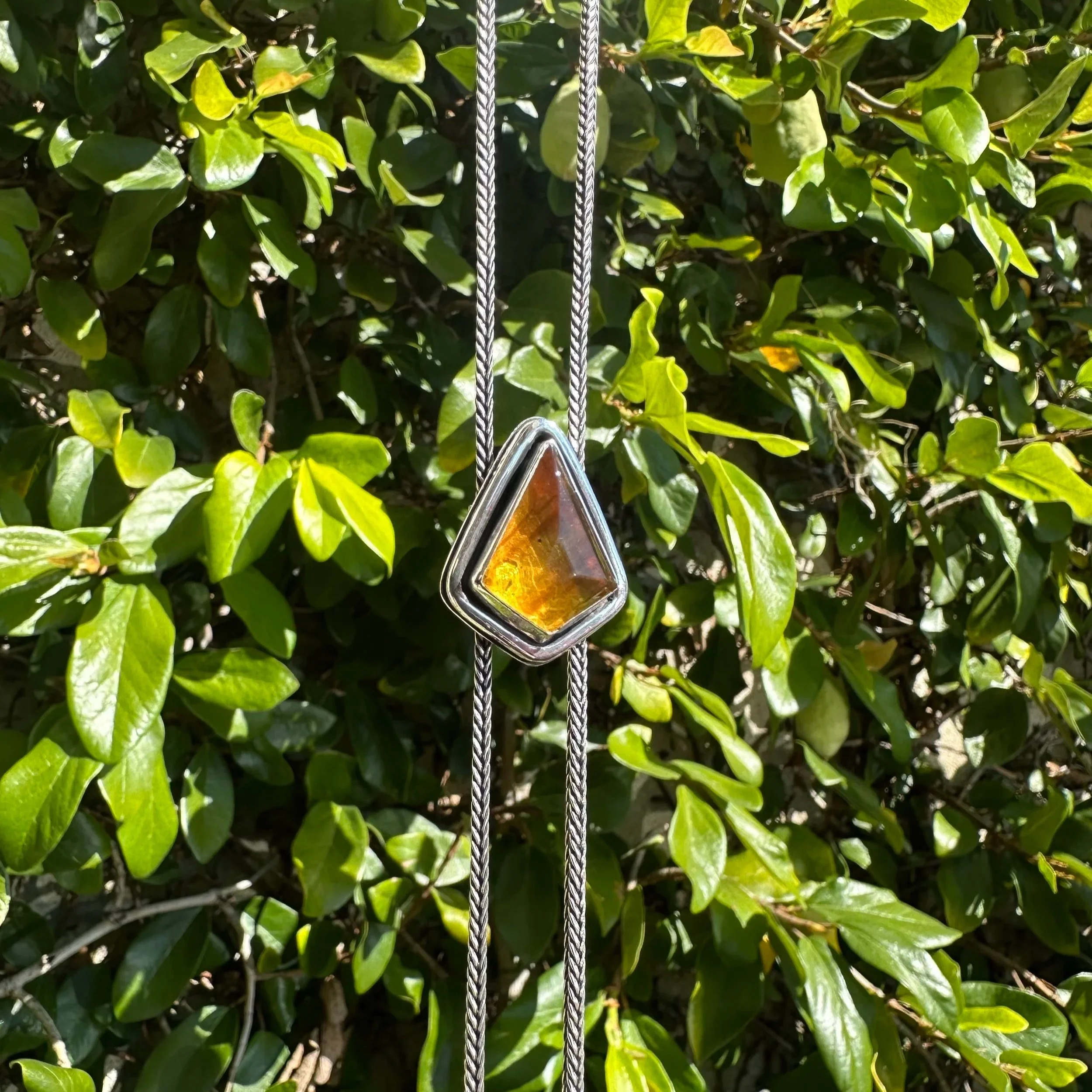 Amber Bolo Necklace