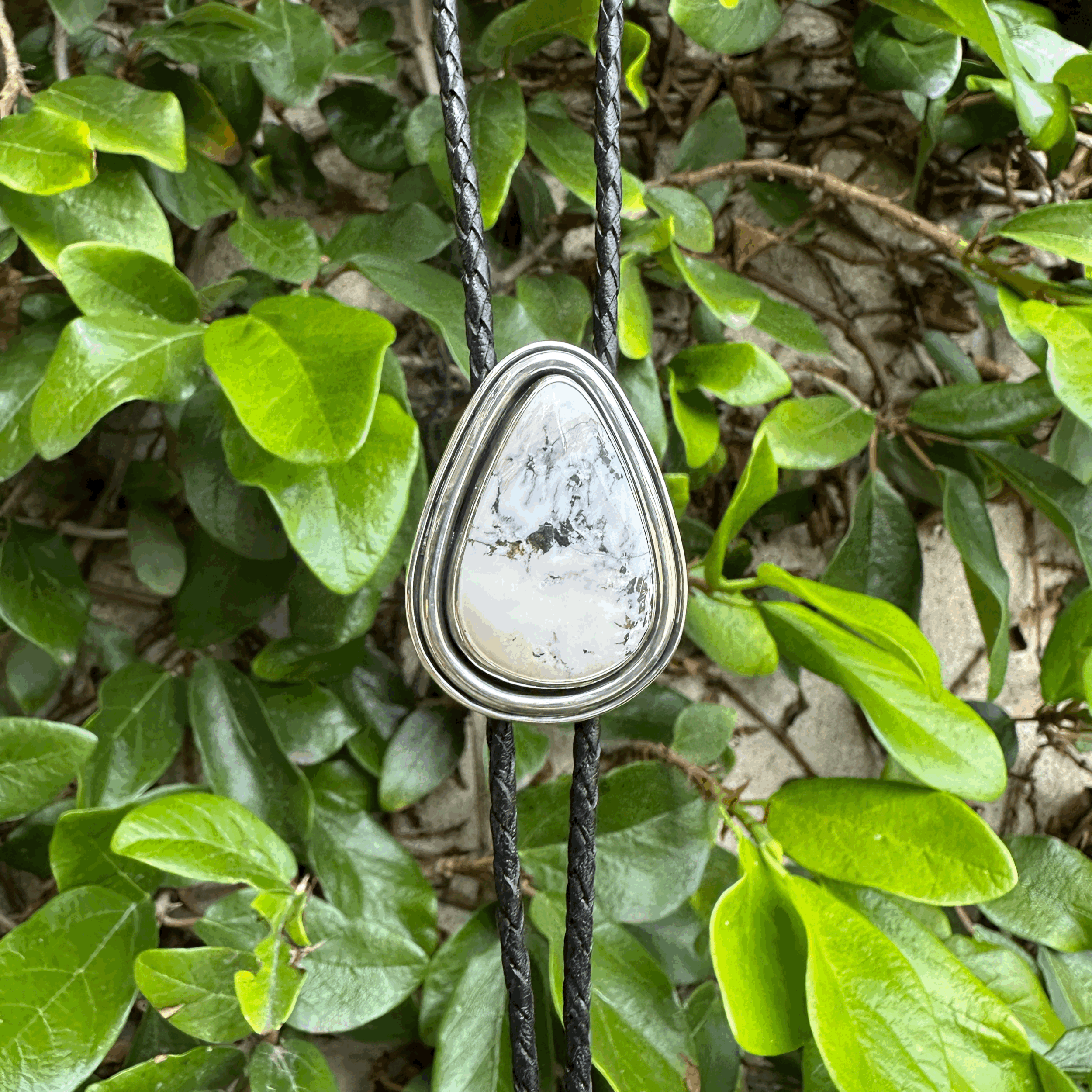 White Buffalo Bolo Tie