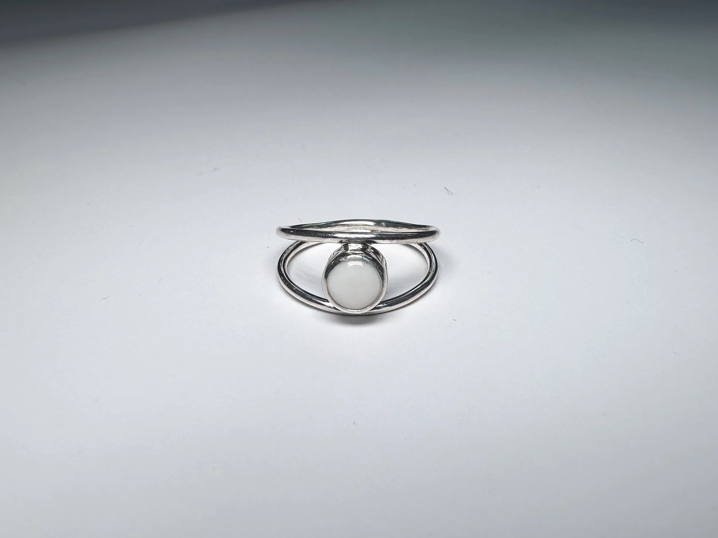 White Buffalo Saturn Ring