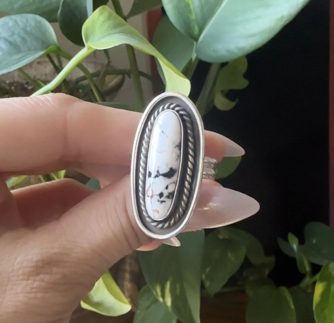 White Buffalo Lasso Ring