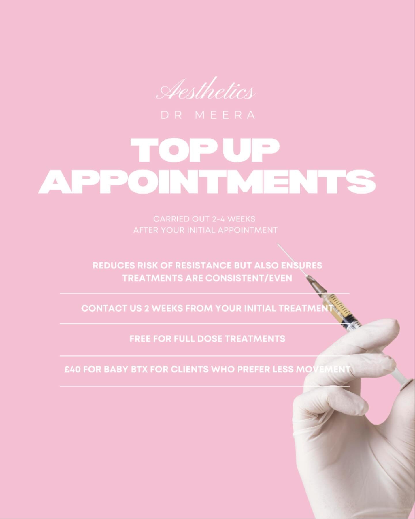 Still wondering when to book your top-up? ✨

Your treatment plan is personalised, and timing matters that&rsquo;s why your top-ups ensure balanced, natural-looking results that last.

👩&zwj;⚕️ Doctor-led guidance. Personalised follow-ups. Results yo