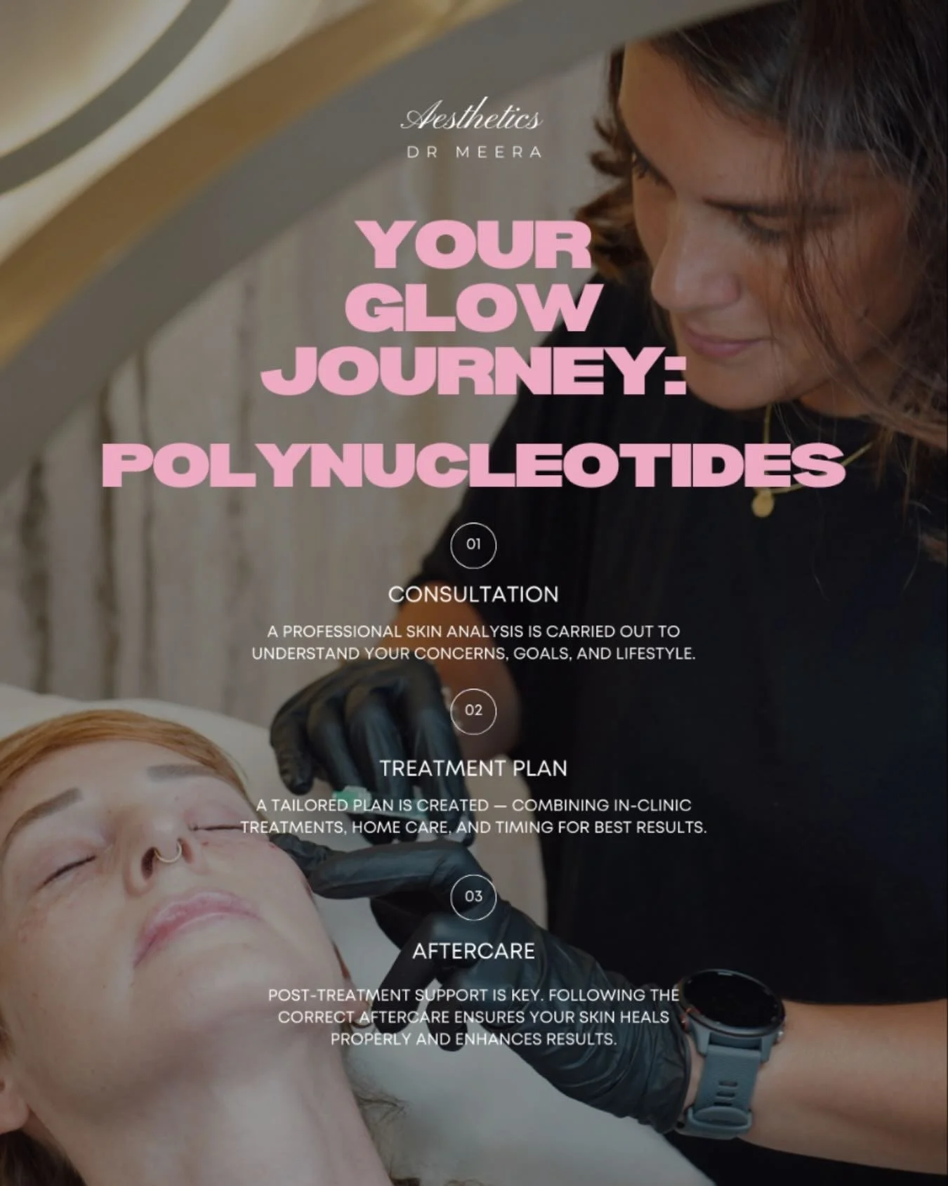 Polynucleotides = your new skin glow essential ✨

Sourced from purified salmon/trout DNA, these powerful molecules help support your skin&rsquo;s natural repair process encouraging healthier cell turnover, boosting hydration, and improving overall te