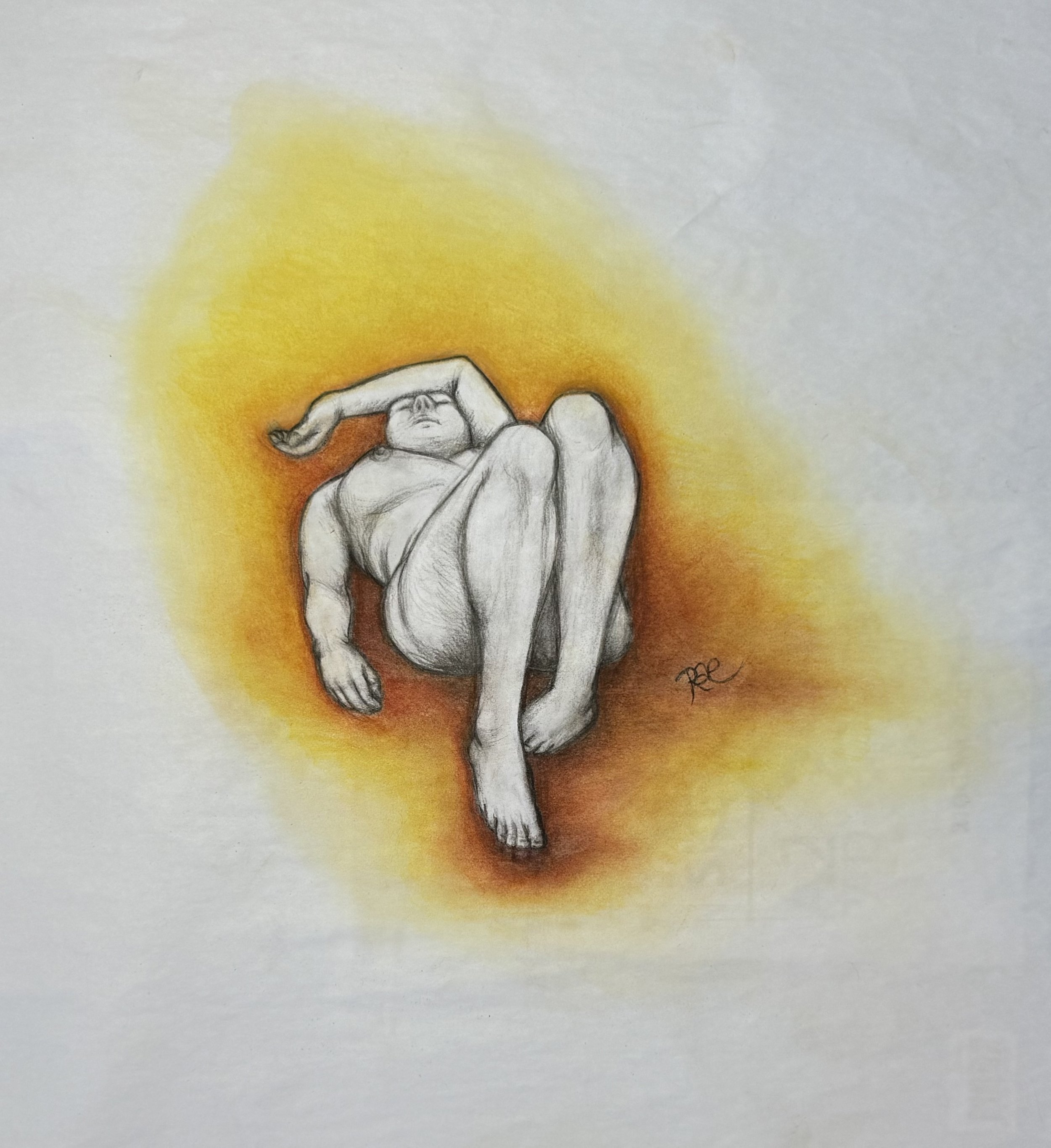 ”Sweltering” by Rachel Lachat (2025)
---
Charcoal and Pastel on Paper - 18” x 24” - Framed Original Artwork AU$150