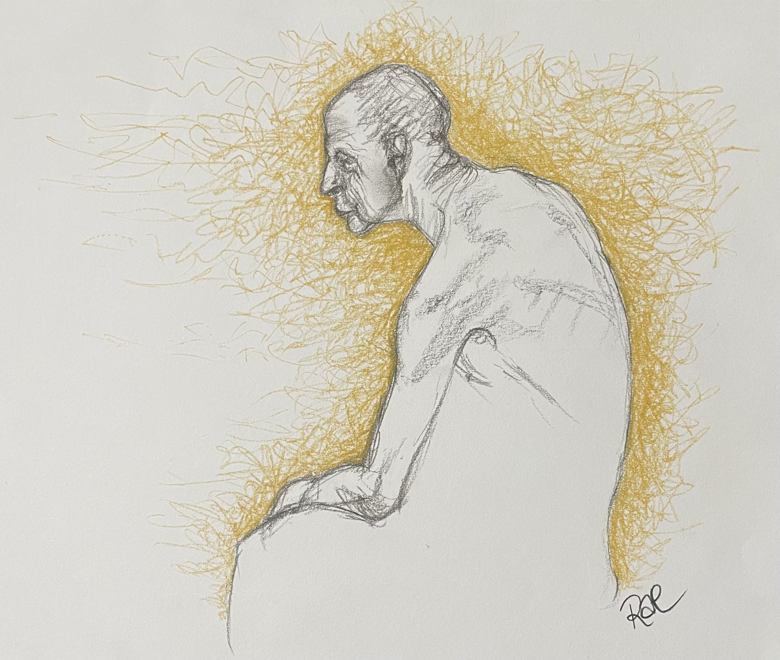 “Recollection” by Rachel Lachat (2023)
---
Charcoal and Pastel on Paper - cm x cm - Framed Original Artwork AU$150