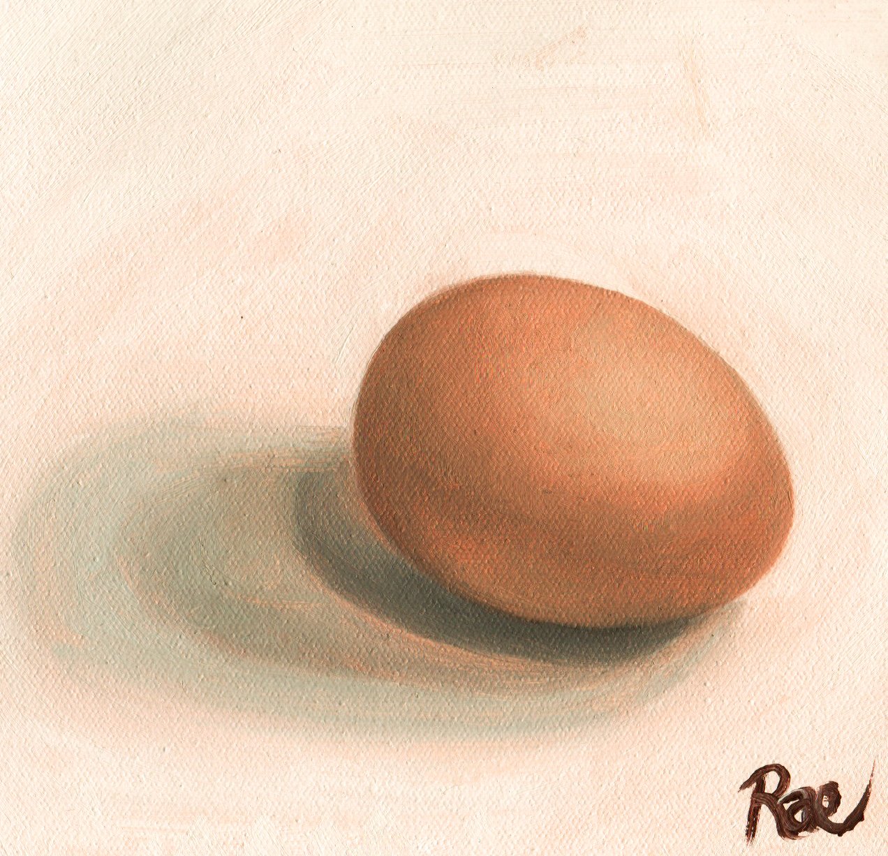 “Egg No. 2” by Rachel Lachat (2023)
—
Still life framed miniature.
—
Oil on Canvas - 10cm x 10 cm - AU$70