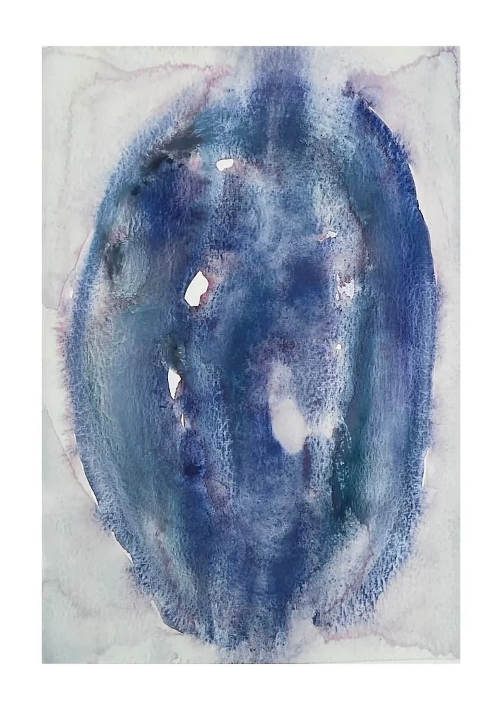 wet on wet watercolour abstract expressionism