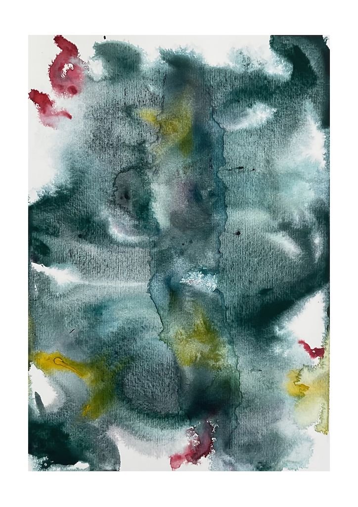 wet on wet watercolour. watercolour art. watercolour painting. boho art