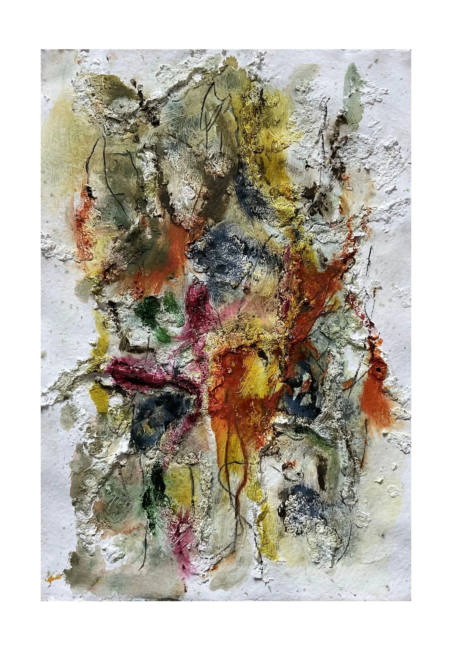 watercolour abstract of Autumn