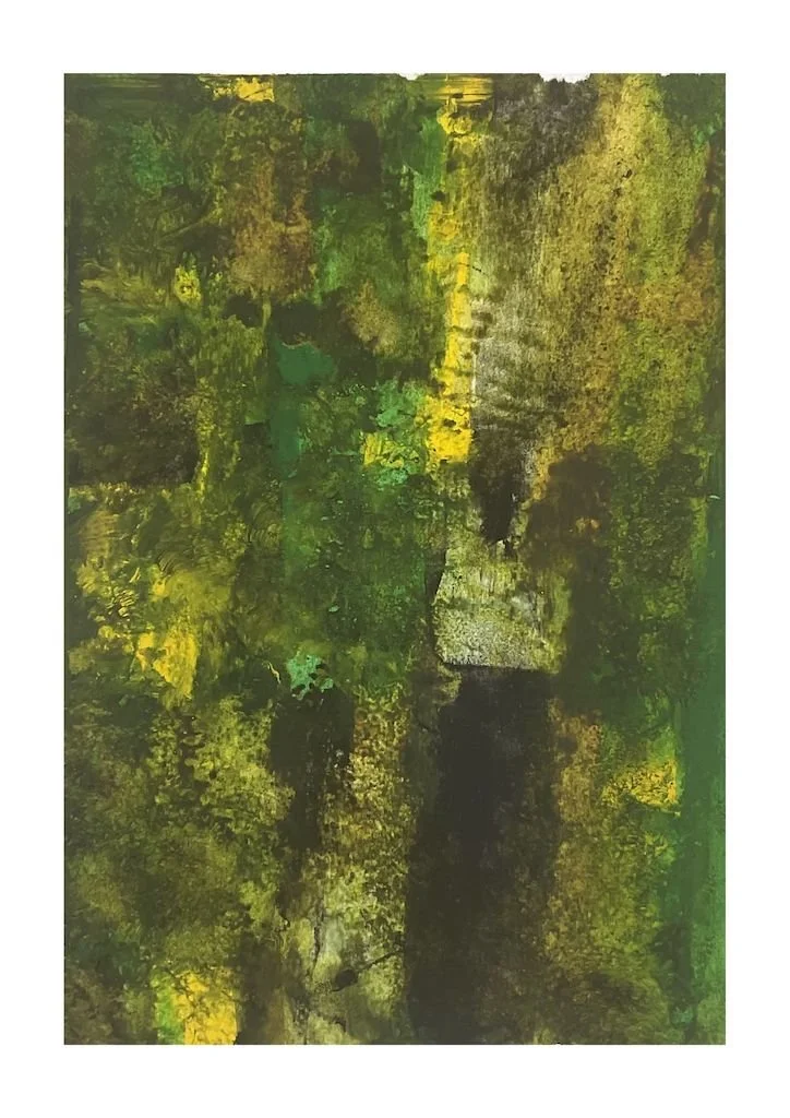 wet on wet watercolour abstract forest ideas