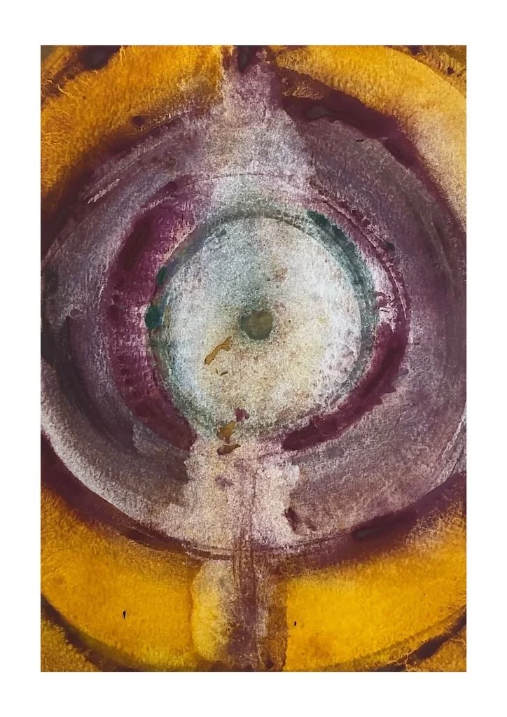 wet on wet abstract expression painting