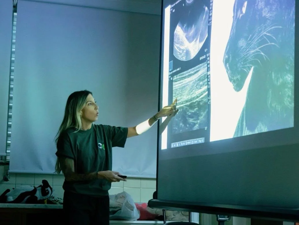 Alicia Angosto teaching ultrasound course