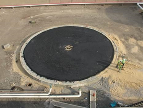 Tank base No. 11 with a diameter of 19 meters - ExxonMobil Depot- Mostorod