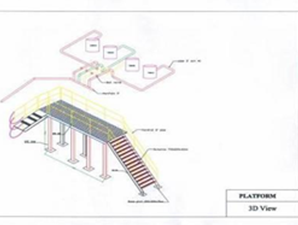 Loading platform at Chevron warehouse 6th of October