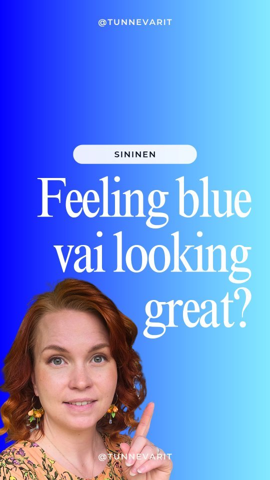 Tuntuuko sininen vieraalta? Et ole yksin.
Osa teistä kertoi, että sininen ei tunnu omalta, varsinkaan kasvojen lähellä.
⠀
Tässä kelassa puhun siitä, miksi näin voi olla – ja miten värianalyysi autta