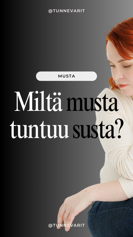 🖤 Musta väri – miksi sitä vältellään?
Kun kysyin, mitä väriä välttelette, yksi nousi ylitse muiden: musta.
Mutta miksi juuri se? Ja mitä vaihtoehtoja on, jos musta ei tunnu omalta?
Tä