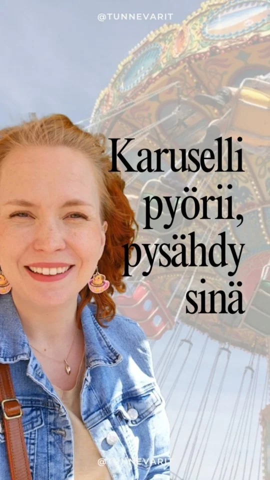 Karuselli pyörii ja ajatukset kiertää: mitä jos ostaisin vielä tämän, sitten olen tyytyväinen? Jos hankin nämä ja nuo, niin vaatekaappi on valmis? Pidemmän päälle tässä karuse