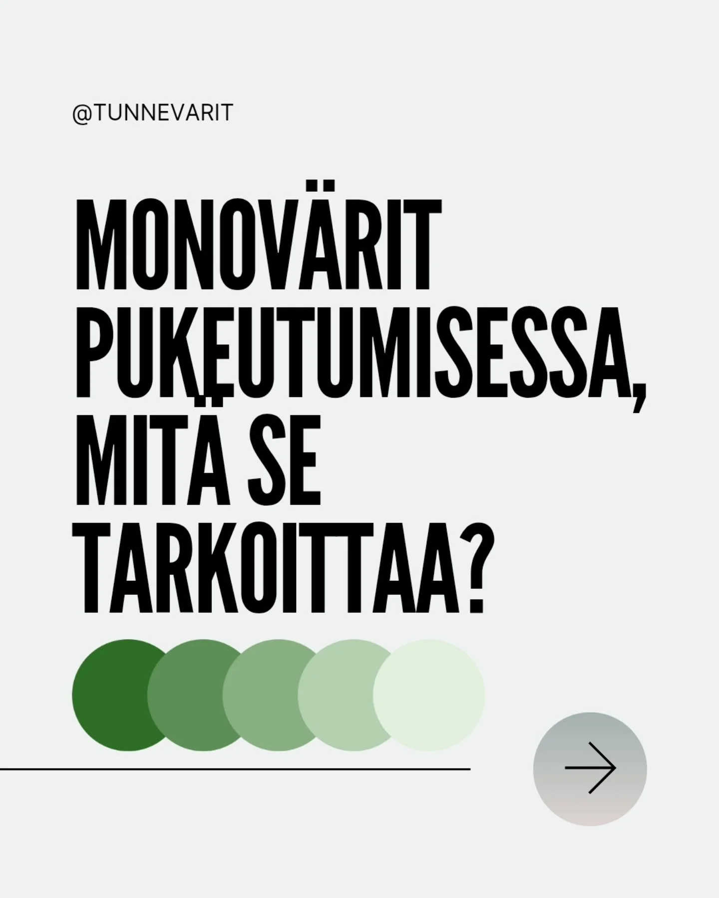 Monov&auml;rinen tyyli = samaa v&auml;ri&auml; eri s&auml;vyiss&auml; 🎨

Se on helppo ja tyylik&auml;s tapa pukeutua, ja toimii aina.

Esimerkiksi vaaleansininen neule + farkunsiniset housut + tummansininen takki = harmoninen ja huoliteltu kokonaisu