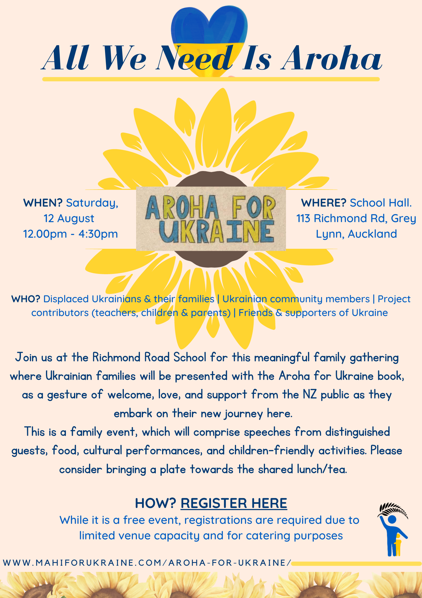 Aroha for Ukraine Book Launch Event