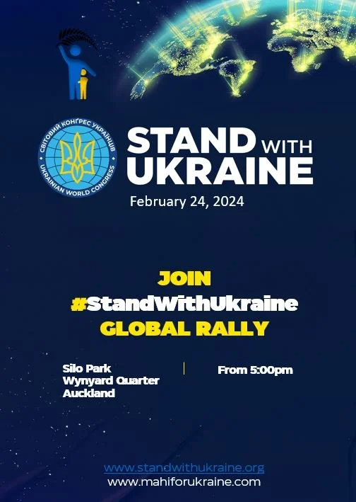 Stand with Ukraine" Global Rally - 10 Years of War