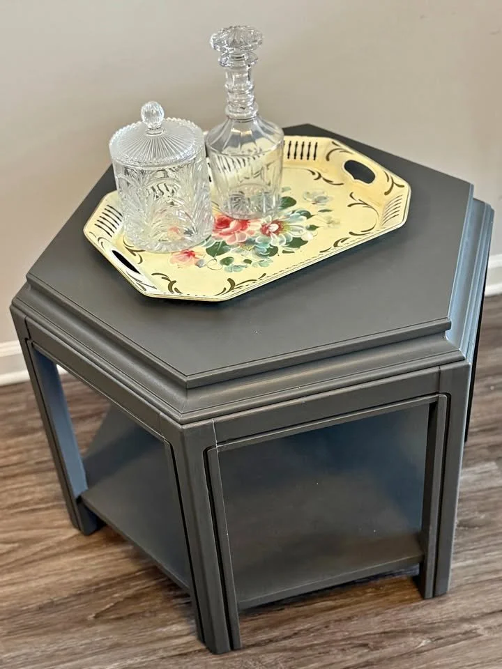 Vintage Hexagon Table
