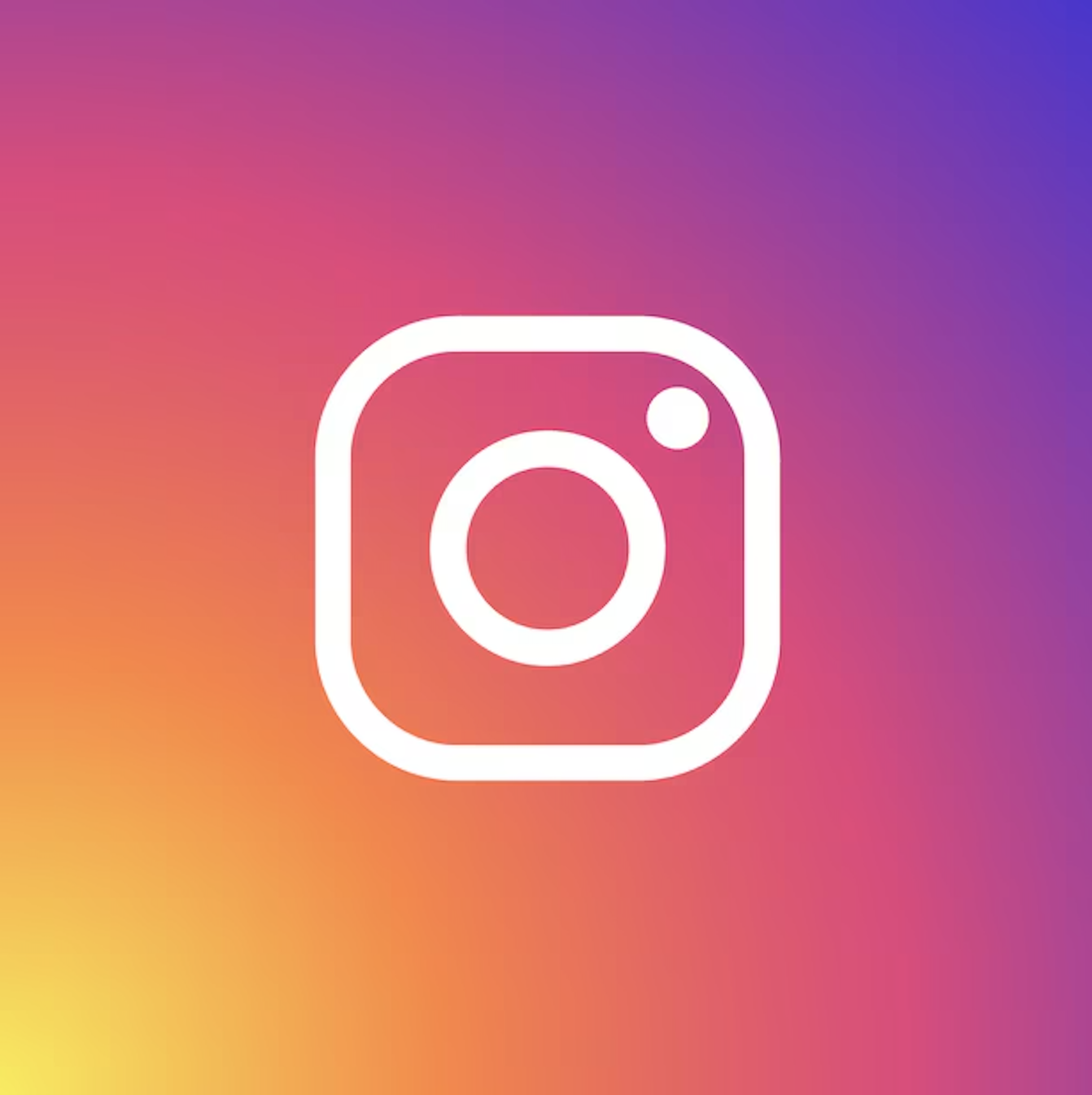 Instagram logo with a gradient background