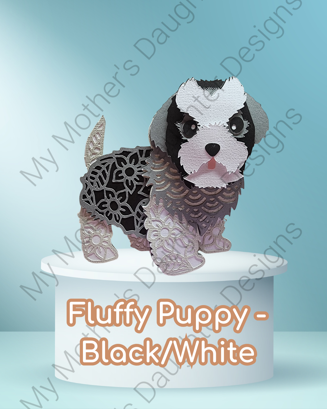 Fluffy Puppy - Black_White.png