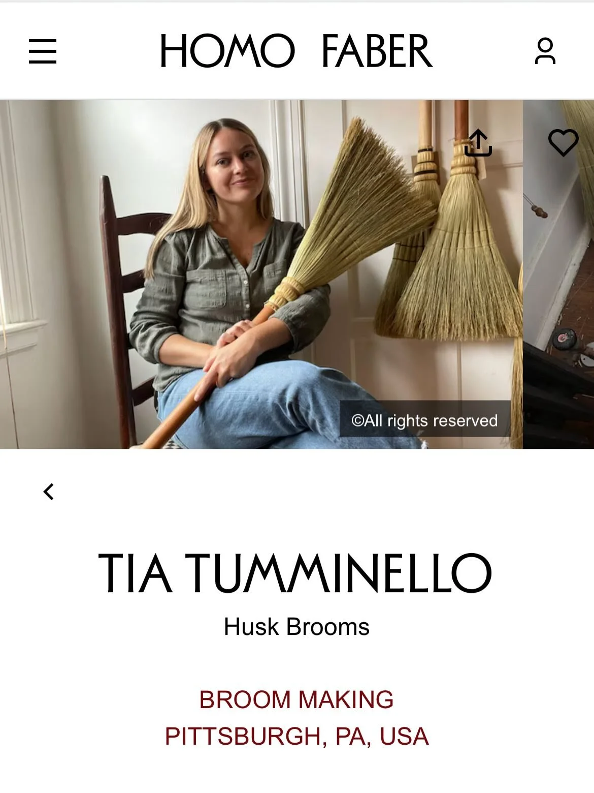 I&rsquo;m honored to be included in the new @homofaber USA artisan guide!

Homo Faber is a cultural movement centred on creative artisans. Its signature projects are education programs for the next generations, an international biennial celebration, 