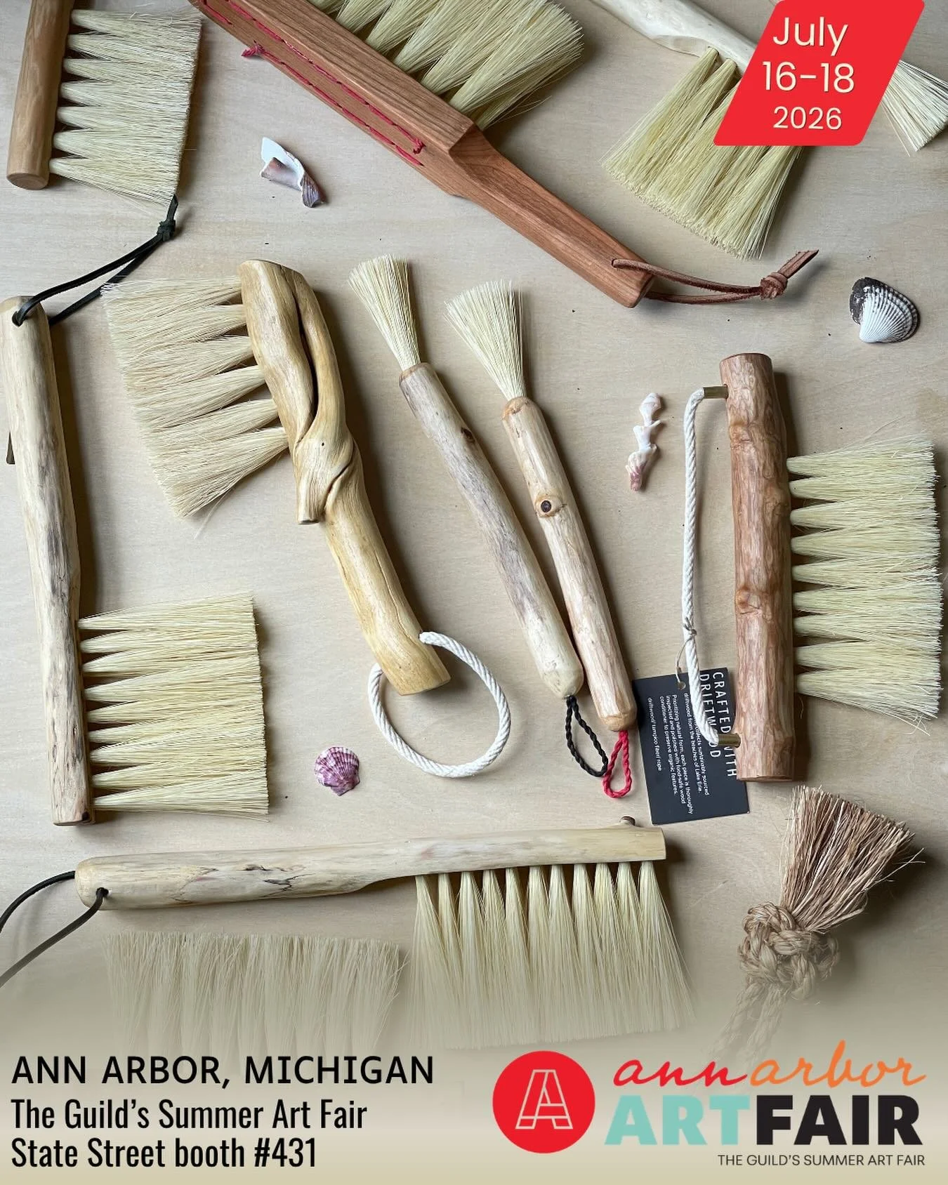Our next in-person event is the @annarborartfair !

July 16-18, 2026 Thursday and Friday, 10am &ndash; 9pm Saturday, 10am &ndash; 8pm

The Ann Arbor Art Fair captivates nearly half a million visitors over a vibrant three-day extravaganza every July. 