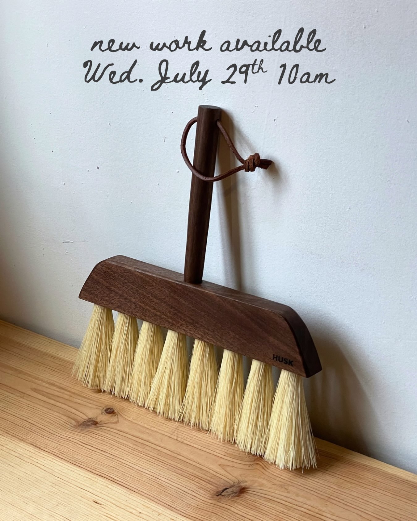 Working on uploading some new items, sale brushes, shell dustpan sets +more to the website for a launch scheduled for Wednesday, July 29th at 10am! 

This drop will include some house brooms for local (Pittsburgh) sales only. 

Our next in-person eve