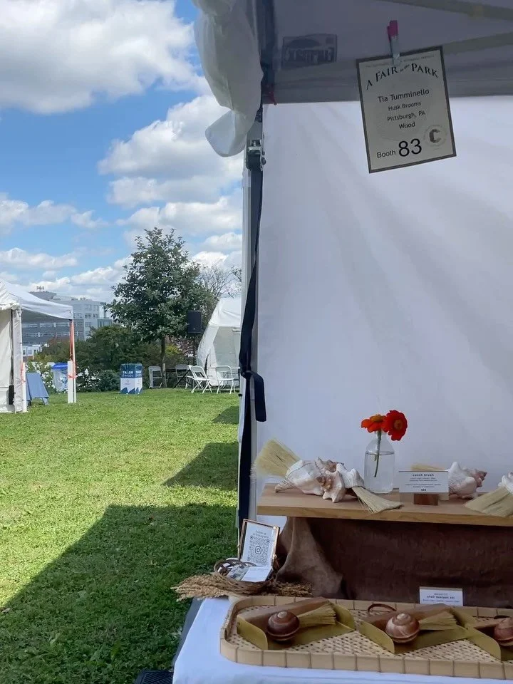 I&rsquo;m all set up in booth #83 at @afairinthepark in Shadyside&rsquo;s Mellon Park now until Sunday! Come shop 85+ fine craftsmen from across the country. Enjoy food from Pittsburgh&rsquo;s finest food trucks, a fun scavenger hunt, live artist dem