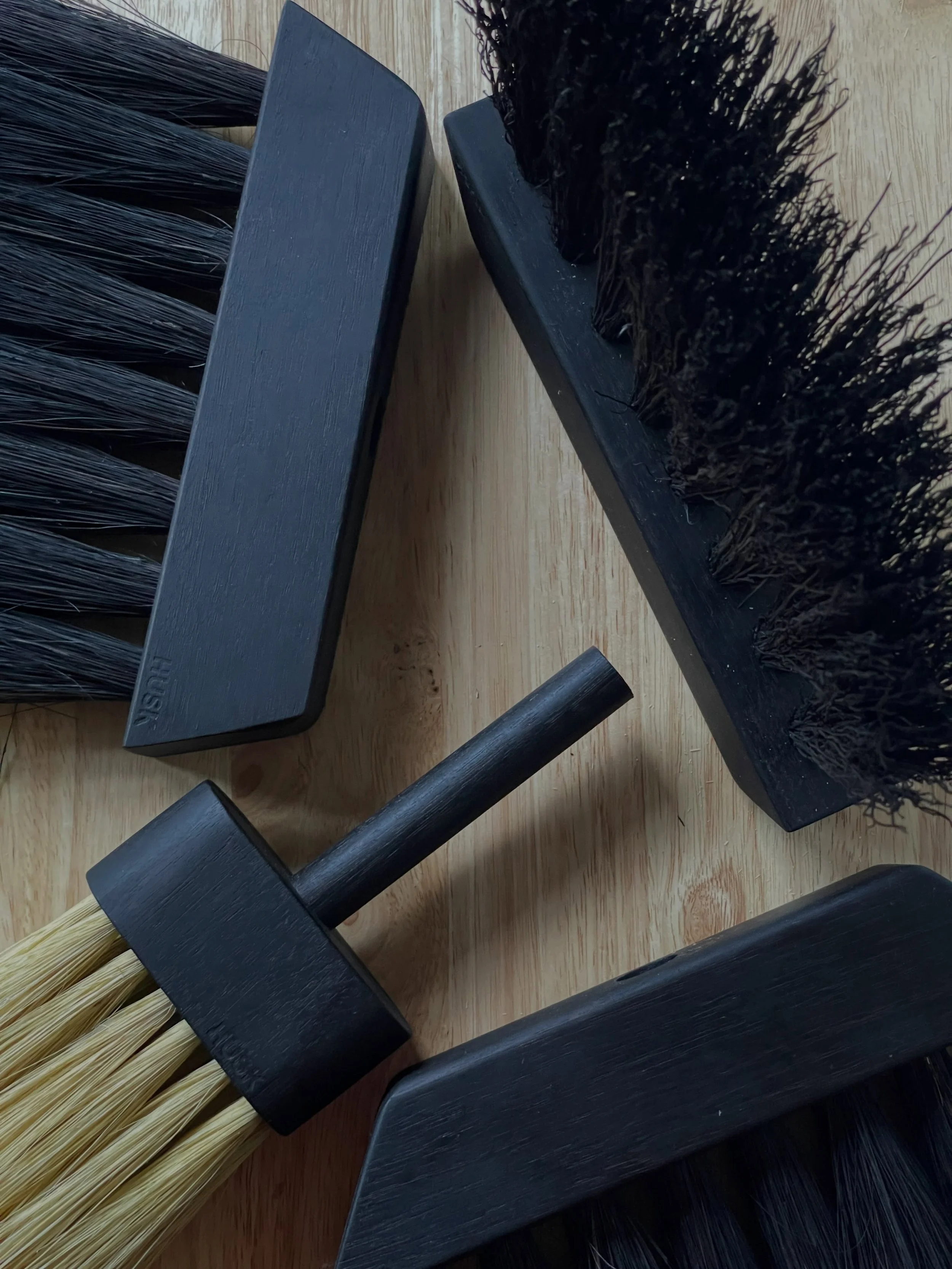 Something dark has happened to HUSK▪️

Ebonized walnut brooms will soon be available for your Halloween hauntings and beyond. Launching on the website 10/13. Gonna run to Philly first for a weekend of haunts. 

Spread the word..Husk has gone bad ⚔️ 
