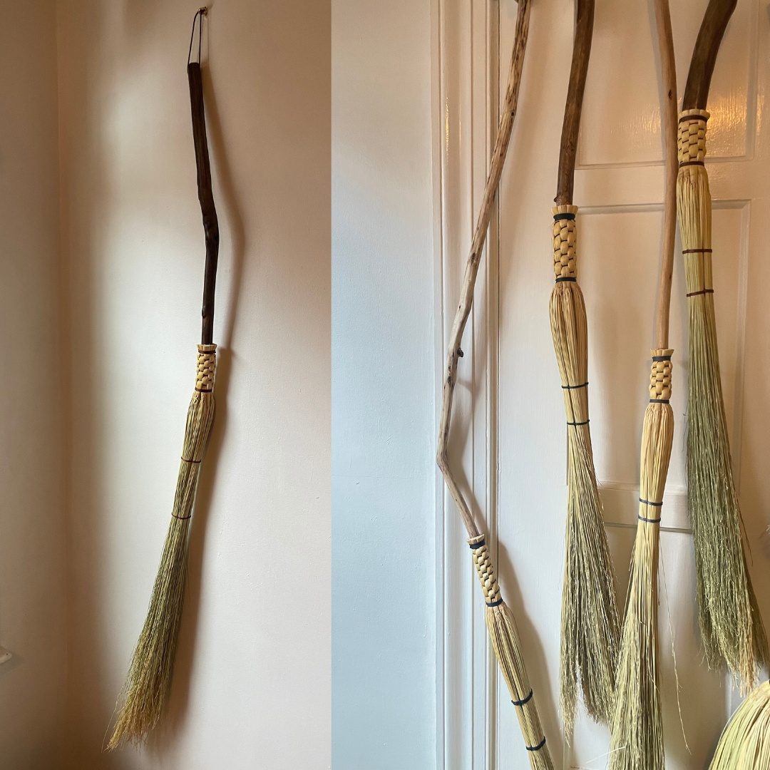 Learn to make a traditional cobweb broom for those hard to reach places like porch corners and under furniture.