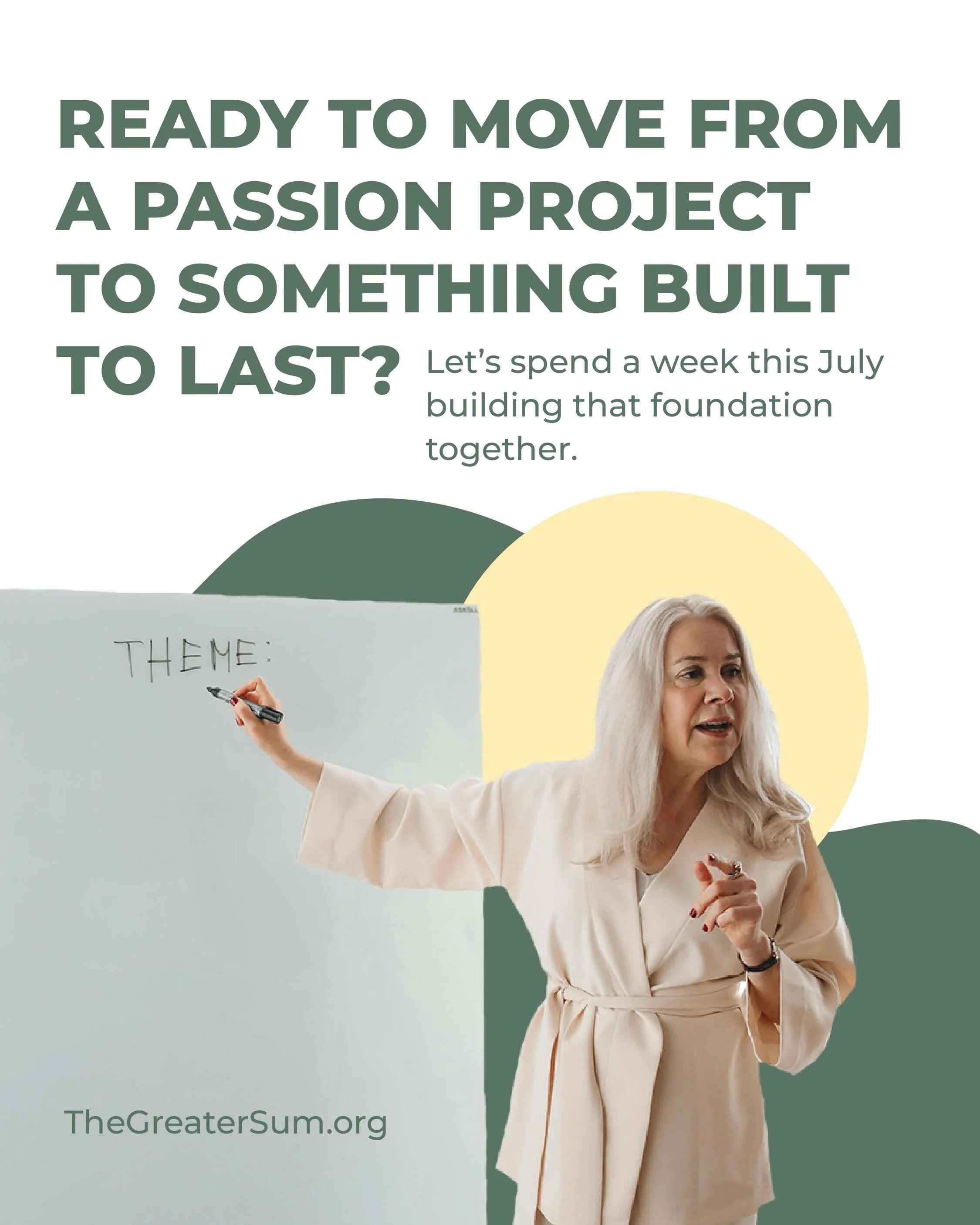 Time constraints holding you back from applying for the 6-week Virtual Incubator Program?

You asked, we answered...

💡Introducing the Summer Intensive Incubator Program: a focused, five-day sprint to turn your passion project into a sustainable, sc