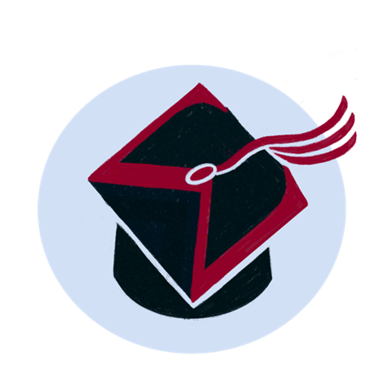 Education icon with graduation cap