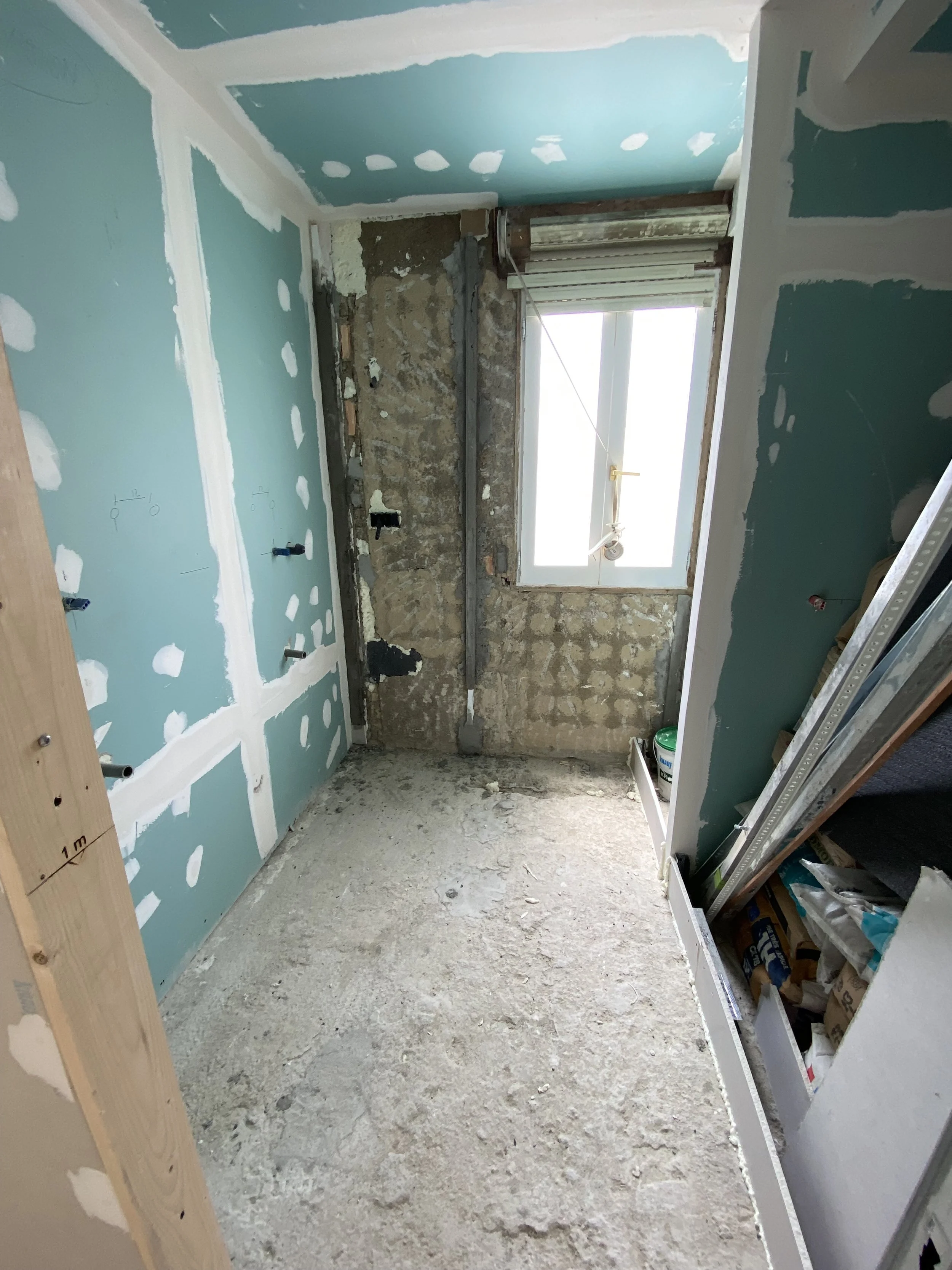 Colocación de cinta de juntas