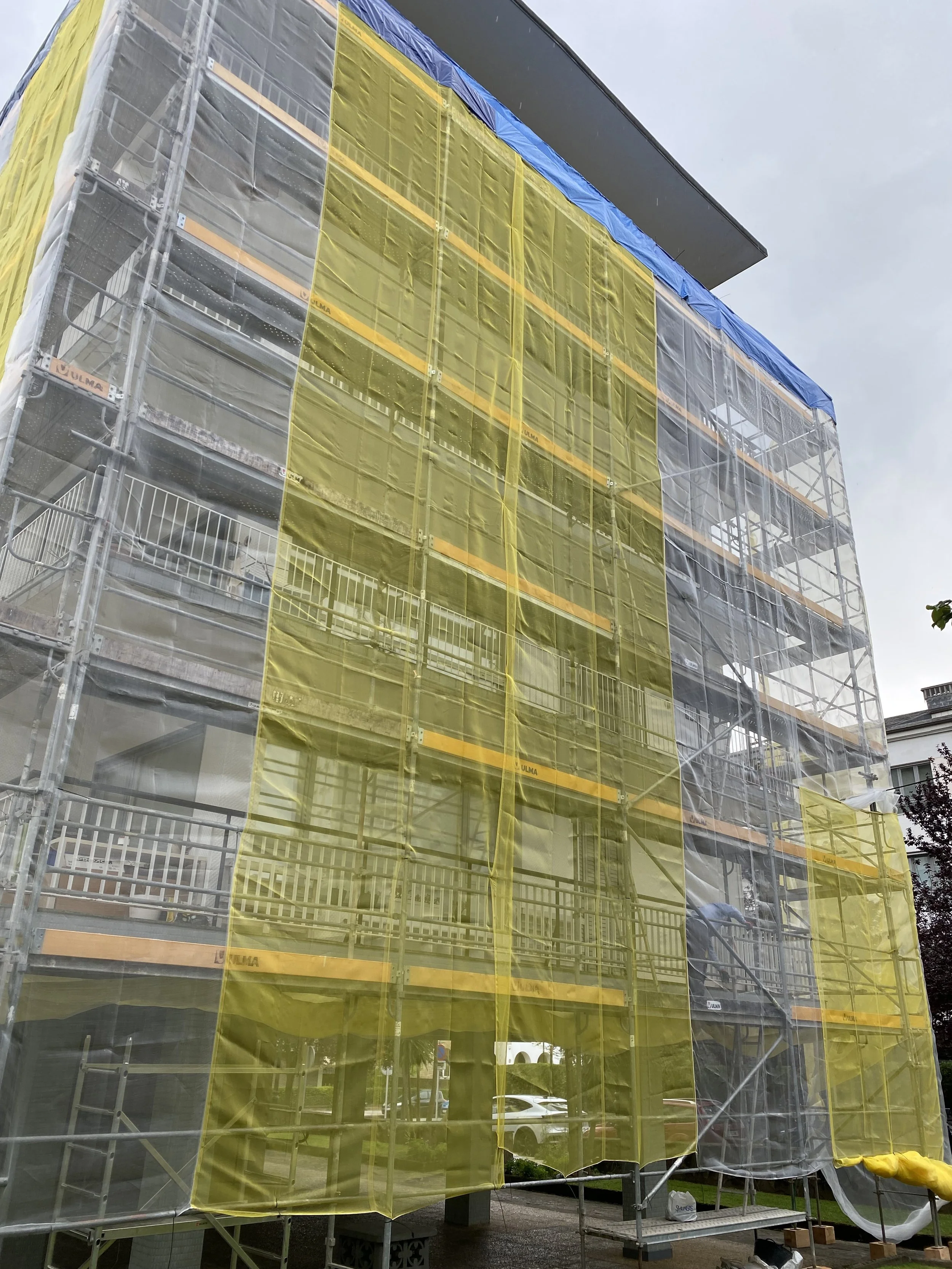 montaje andamio fachada 