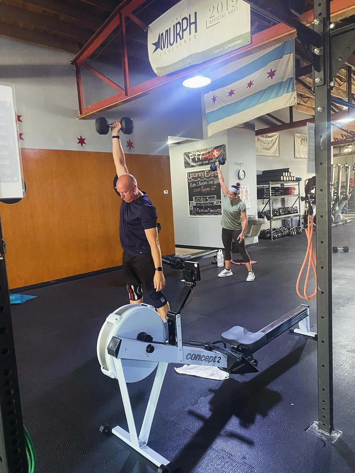 Today&rsquo;s pain is tomorrow&rsquo;s strength 🔥

Keep showing up and keep on building 💪🏻💪🏻

#firstlinefitnessmtg #beverlychicago #mountgreenwood #strengthtraining #fitness #workout #motivation