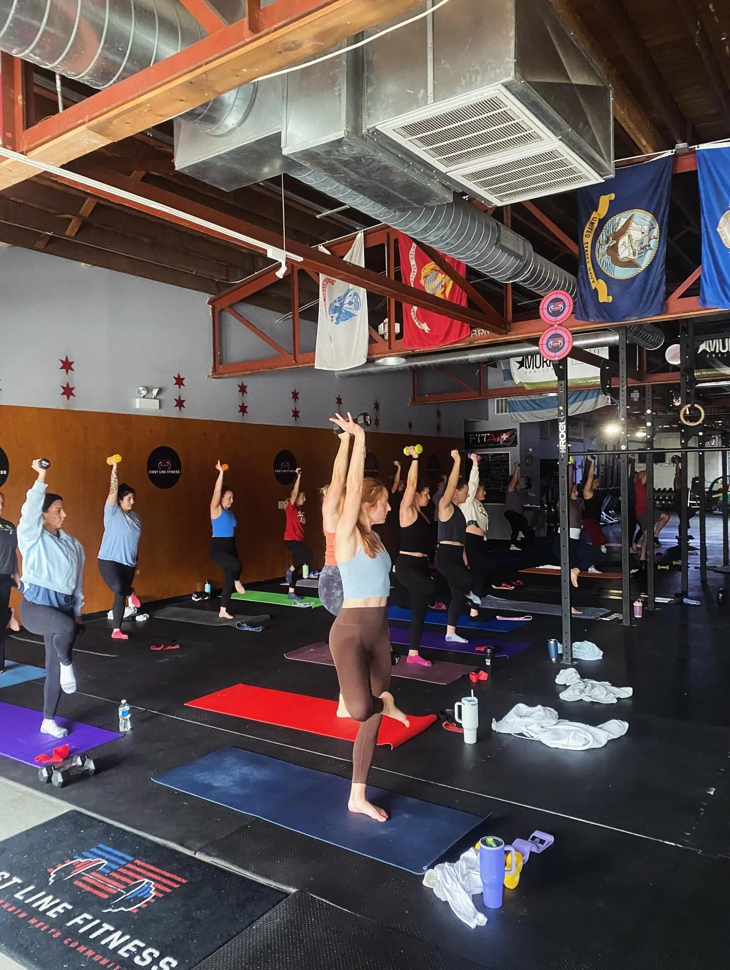 Join us this Saturday at 9:30 for Yoga Sculpt with @big.macattack 🎉 she&rsquo;s back again and we are so excited! 

Come get your sweat on 💦💦 with 60 minutes of fun 😊

#firstlinefitnessmtg #mtgreenwood #beverlychicago #yogasculpt #fitness #workou