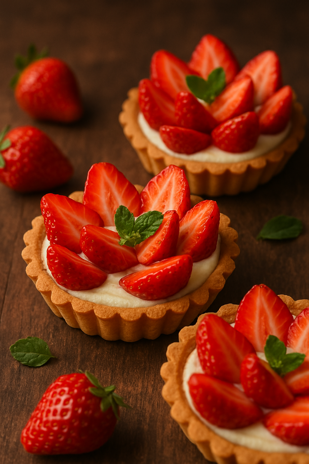photo culinaire tarte fraise
