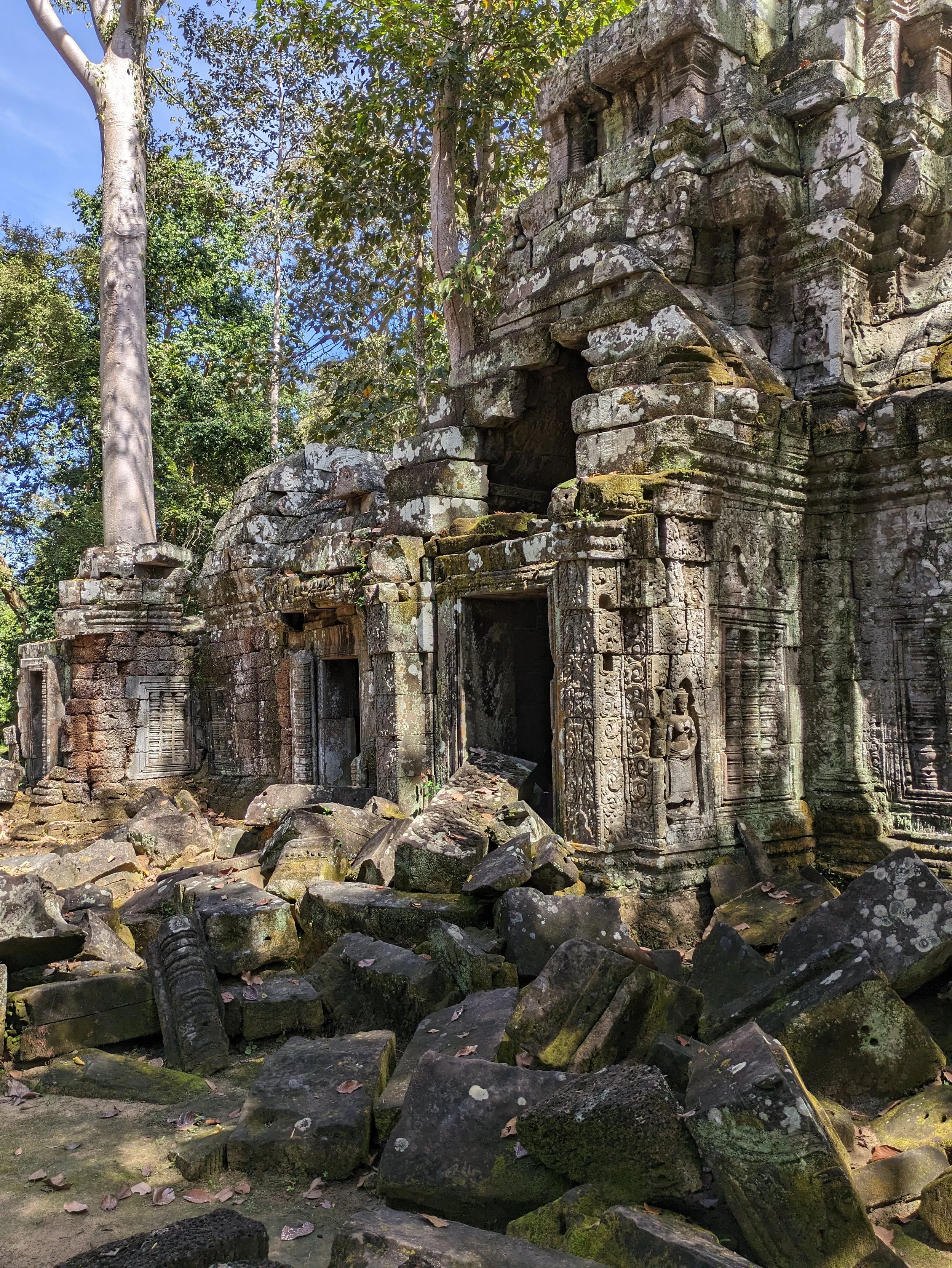 Ruined temple in Angkor Wat Complex. Siem Reap, Cambodia