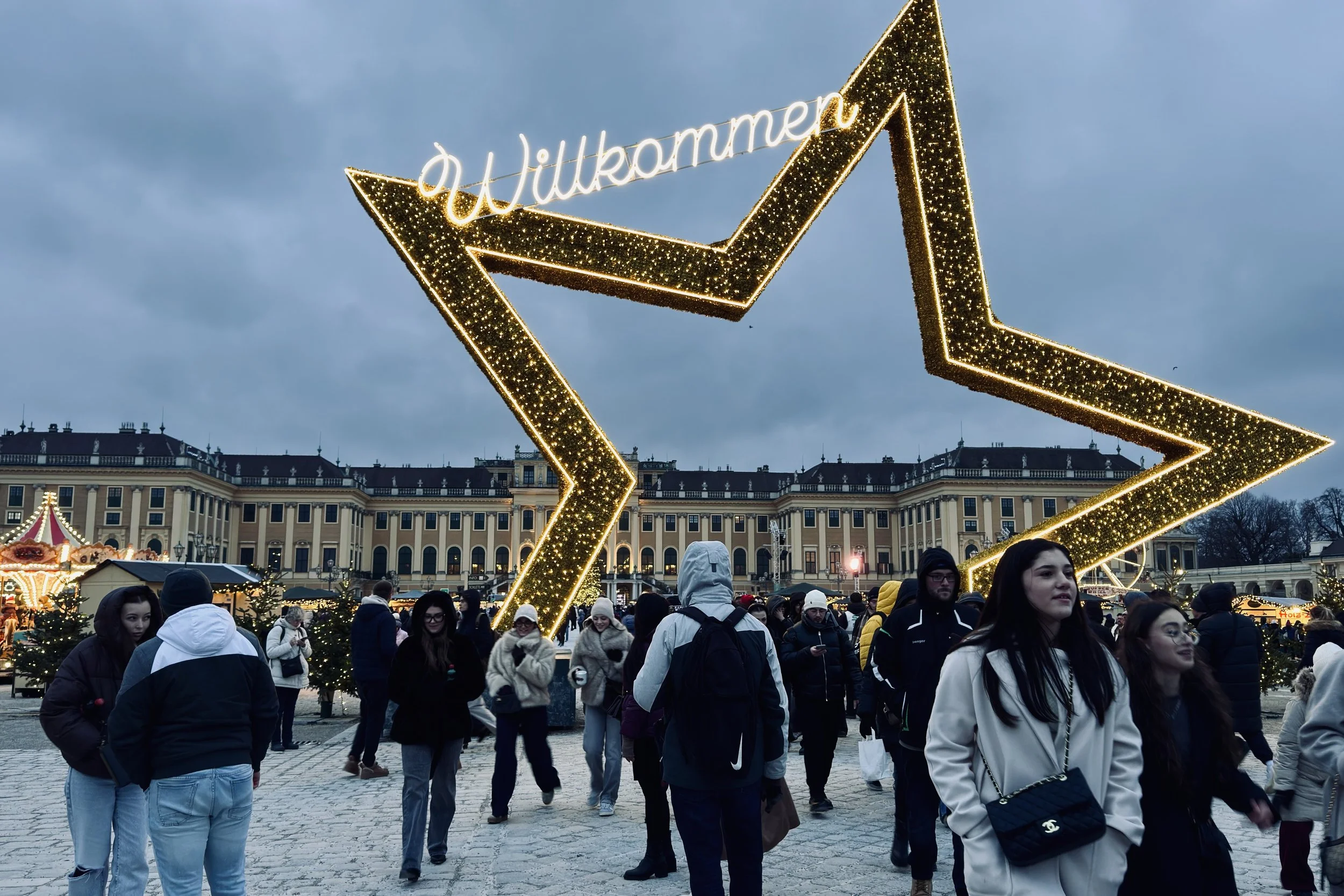 Entrance to the Schonbrunn Christmas Market